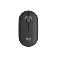 Produktbild: Logitech Pebble Mouse 2 M350s schlanke kabellose Bluetooth-Maus, mobil, leicht, anpassbare Taste, leise Klicks, Easy-Switch für Windows, macOS, iPadOS, Android, ChromeOS - Grafit