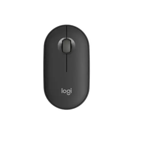 Produktbild: Logitech Pebble Mouse 2 M350s schlanke kabellose Bluetooth-Maus, mobil, leicht, anpassbare Taste, leise Klicks, Easy-Switch für Windows, macOS, iPadOS, Android, ChromeOS - Grafit