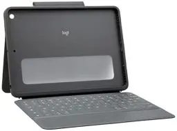 Produktbild: Logitech Rugged Folio für iPad (7., 8. und 9. Generation) – Schutzcase mit Smart Connector und strapazierfähiger, Französisches AZERTY-Layout- Schwarz