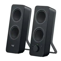 Produktbild: Logitech Z207 Kabellose PC-Lautsprecher, Bluetooth, Stereo Sound, 10 Watt Spitzenleistung, 3.5 mm Eingang, Kopfhörerbuchse, Easy-Switch Feature, EU Stecker, PC/TV/Tablet/Handy - Schwarz