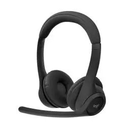 Produktbild: Logitech Zone 300 Wireless Bluetooth Headset mit Mikrofon inkl. Geräuschunterdrückung, kompatibel mit Windows, Mac, Chrome, Linux, iOS, iPadOS, Android - Schwarz