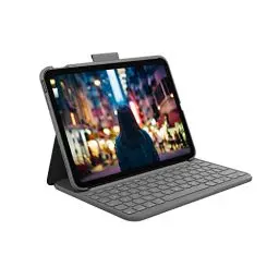 Produktbild: Logitech iPad (10. Generation) Tastatur-Case | Slim Folio mit integrierter kabelloser Tastatur, Englishes QWERTY-Layout, Graphit