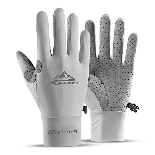 Produktbild: Lohca Dünn Reithandschuhe Fahrradhandschuhe UV Schutz Fingerlos Handschuhe für Radsport, Fitness, Gym, Damen Kraftsport, Angeln, Laufen Sommer Sporthandschuhe
