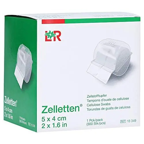 Produktbild: Lohmann & Rauscher Zelletten Zellstofftupfer von der Rolle, weiss