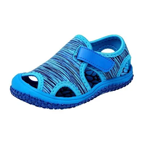 Produktbild: LOIJMK Kind Kinder rutschfeste Outdoor- Sandalen Strand Mädchen Baby Schuhe Baby Schuhe Strick (Blue, 22.5 Toddler)