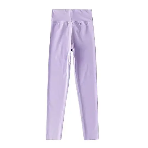 Produktbild: LOIJMK Kind Mädchen und hohe Taille Bedruckte Yogahose Skinny Sporthose tägliche Schulkleidung Kindergartenhosen (Purple, 3-4 Years)