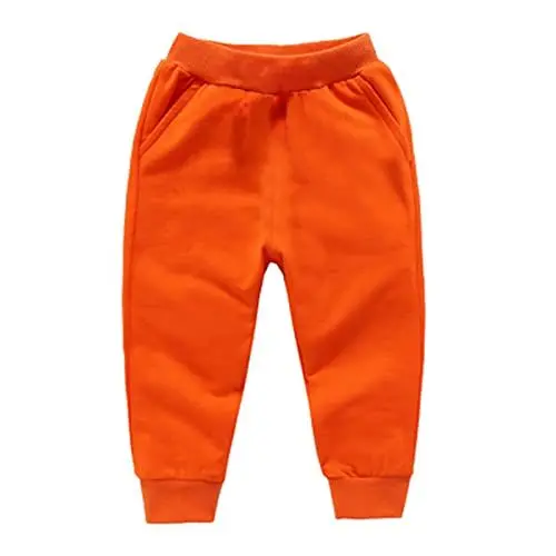 Produktbild: LOIJMK Kinder Mädchen lockere Feste Bogenhosen Hosen warm Kleinkind Winter Baby Hosen Jungs Hosen 146 (Orange, 3-4 Years)