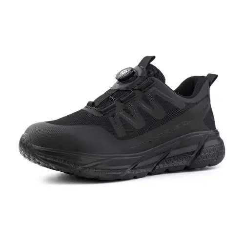 Produktbild: Loiston Sicherheitsschuhe Herren Damen Arbeitsschuhe Leicht Stahlkappe S1 Schutzschuhe S3 Arbeitsschutzschuhe Stahlkappenschuhe Arbeits- & Berufsschuhe Schwarz 42