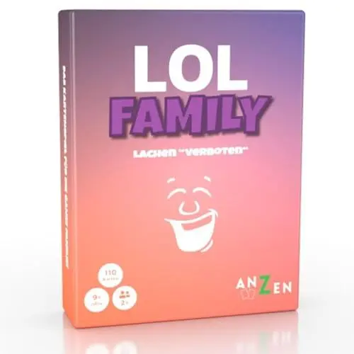 Produktbild: LOL FAMILY – Lachen verboten | lustiges Kartenspiel ab 8-10 Jahre-n | Geschenk-e für Mädchen & Jungen | Familienspiel | LOL Spiel | Gesellschaftsspiel-e | Reisespiel | Kinderspiel Geburtstagsgeschenk