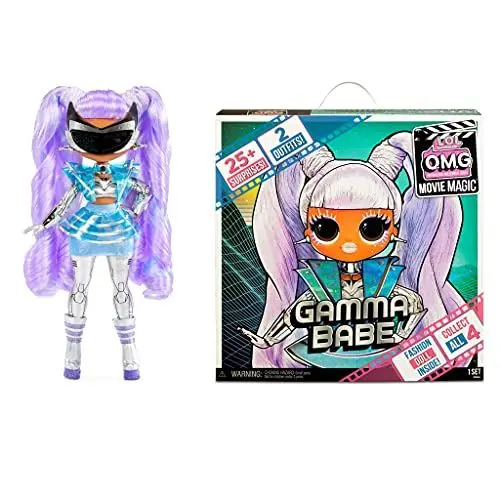 Produktbild: L.O.L. Surprise! 577898EUC OMG Movie Magic Gamma Babe-Modepuppe zum Sammeln mit 25 Überraschungen & Film/Theater-Spielset-Serie 1-Enthält Mode, Accessoires und mehr-Für Jungen und Mädchen ab 4 Jahren
