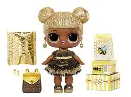 Produktbild: L.O.L. Surprise! 578192EUC Big Baby Queen BEE-28cm große Babypuppe zum Sammeln-Mode, Schuhe, Accessoires & mehr-2-in-1 Verpackungsspielset-Ohrringe zum Tragen und Teilen-Für Kinder ab 4 Jahren