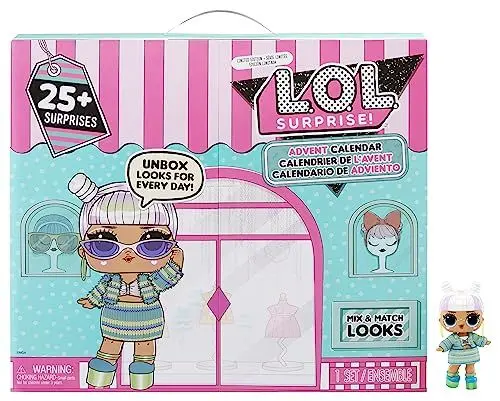 Produktbild: L.O.L. Surprise! Adventskalender mit Limitierter Sammlerpuppe und 24 Überraschungen - Makeover Babe 2.0 - Mix and Match Outfits, Schuhe und Accessoires - Tolle Geschenkidee für Mädchen ab 4 Jahren