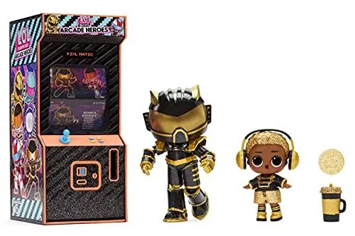 Produktbild: L.O.L. Surprise! Boys Arcade Heroes Serie 2 Actionfigur Puppe - 15 Überraschungen mit Superheldenkostüm, Junge oder seltene Mädchenpuppe & Sammelkarte - Tolles Geschenk für Kinder von 4 bis 15 Jahren