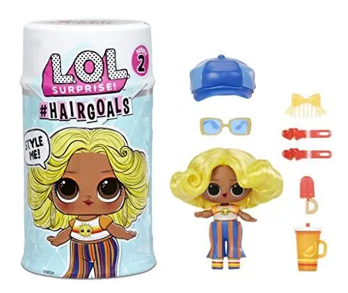 Produktbild: L.O.L. Surprise! Hairgoals. Surprise Puppe mit bürstbarem Haar und 15 Überraschungen. Lustiger Farbwechsel und modische Accessoires. Hairgoals Serie 2. Sammlerpuppen für Kinder ab 3 Jahren