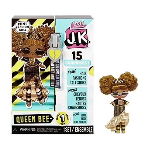 Produktbild: LOL Surprise JK Mini-Modepuppe - 15 Überraschungen, Kleidung & Accessoires - Sammlerstück - Queen Bee