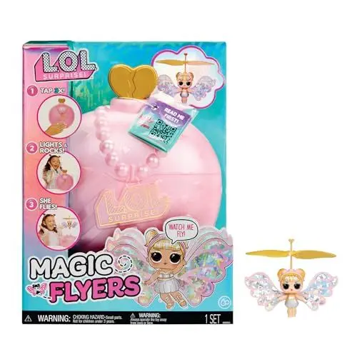 Produktbild: L.O.L. Surprise! Magic Flyers - Sky Starling - Handgesteuerte fliegende Puppe - Sammlerpuppe mit Touch-Flasche zum Auspacken - Ideal für Mädchen ab 6 Jahren
