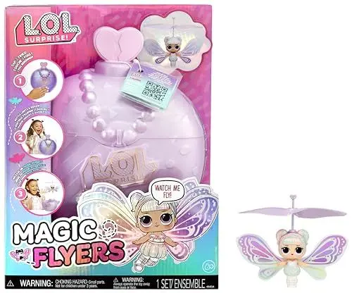 Produktbild: L.O.L. Surprise! Magic Flyers - Sweetie Fly - Handgesteuerte fliegende Puppe - Sammlerpuppe mit Touch-Flasche zum Auspacken - Ideal für Mädchen ab 6 Jahren