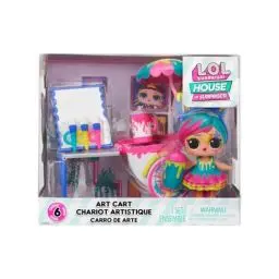 Produktbild: L.O.L. Surprise! OMG House of Surprises Serie - Spielset mit Modepuppe und 8 Überraschungen - Kunst Studio mit Splatters - Interaktive Möbel, Mode und Accessoires - Geschenk für Kinder ab 4 Jahren