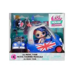 Produktbild: L.O.L. Surprise! OMG House of Surprises Serie - Spielset mit Modepuppe und 8 Überraschungen - Lil Music Tour mit Cheeky Babe - Interaktive Möbel, Mode und Accessoires - Geschenk für Kinder ab 4 Jahren