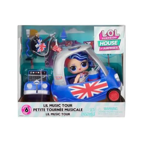 Produktbild: L.O.L. Surprise! OMG House of Surprises Serie - Spielset mit Modepuppe und 8 Überraschungen - Lil Music Tour mit Cheeky Babe - Interaktive Möbel, Mode und Accessoires - Geschenk für Kinder ab 4 Jahren