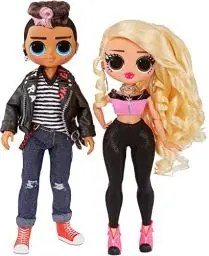 Produktbild: L.O.L. Surprise! OMG Movie Magic 2er-Pack - Tough Dude & PINK Chick - Modepuppen mit 25 Überraschungen & 2 Spielsets - Serie 1 - Outfits, Accessoires & mehr - Für Jungen & Mädchen ab 4 Jahren