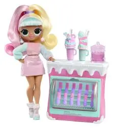 Produktbild: L.O.L. Surprise! OMG Sweet Nails - Candylicious Sprinkles Shop - 15 Überraschungen, u.a. Echter Nagellack, Press-on-Nails, Sticker, Glitter, 1 Modepuppe und mehr - Ideal für Kinder ab 4 Jahren