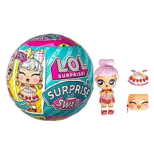 Produktbild: L.O.L. Surprise! Surprise Swap Tots - 1 Sammlerpuppe mit 2 Gesichtsausdrücken und 2 Looks in Einem - Wasser-Überraschung beim Auspacken - Ideal für Mädchen und Jungen ab 3 Jahren