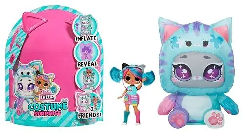 Produktbild: L.O.L. Surprise! Tweens Costume Surprise Emma Emo Modepuppe mit Aufblasbarem Seegrünem Katzenkostüm und Zahlreichen Überraschungen, u. a. Tolle Mode und Accessoires - Ideal für Kinder ab 4 Jahren