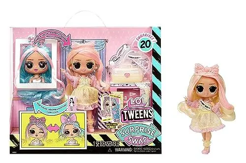 Produktbild: L.O.L. Surprise! Tweens Surprise Swap Series - Braids-2-Waves Winnie - Modepuppe mit mehr als 20 Überraschungen inklusive Styling-Kopf und fantastischer Mode und Accessoires - für Kinder ab 4 Jahren