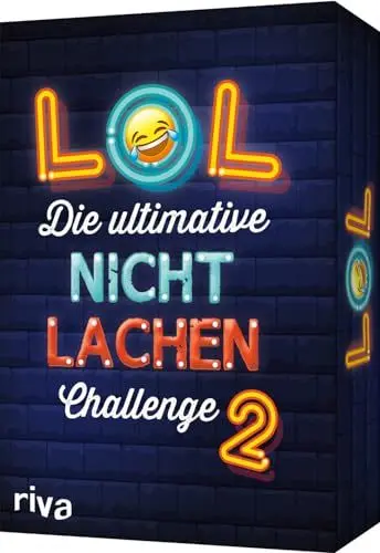 Produktbild: LOL – Die ultimative Nicht-lachen-Challenge 2: Mit neuen Witzen, Flachwitzen und Scherzfragen. Teil 2 des Bestseller-Spiels. Ab 8 Jahren. Das perfekte Partyspiel
