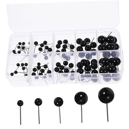 Produktbild: LOLIPPYY 100stücke Sicherheitsaugen Für Puppen Häkelaugen Aus Plastik Puppenaugen Zum Häkeln Für Spielzeug Und Kuscheltiere