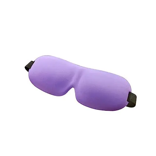 Produktbild: LOLIPPYY Augenmaske für Schlaf und Reisen Lichtblockierende Schlafmaske mit Elastischem Band für Bequemen Sitz für Seitenschläfer und Entspannende Nickerchen Lila