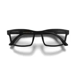 Produktbild: LONDON MOLE Brillen | Inventor Lesebrille | Rechteckige Lesebrille | Coole Leser | Stilvolle Lesebrille | Unisex | Federscharniere | Recycelt | Mattschwarz | +1,5 Vergrößerung