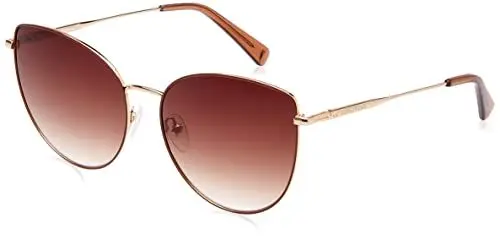 Produktbild: LONGCHAMP Damen LO158S Sonnenbrille, GOLD/BEIGE, 60
