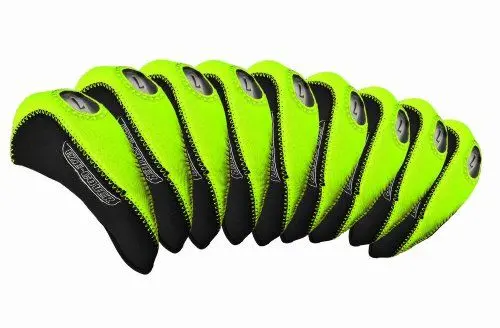 Produktbild: Longridge EZE Golf-Eisenhüllen (10er-Pack) – Grün/Schwarz