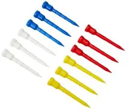 Produktbild: Longridge Lignum Golf Tee Lignum Tees 82 mm als Tasche 12 Stück – Golf Tee (Kunststoff) Farbe: Mehrfarbig: Größe: 82 mm