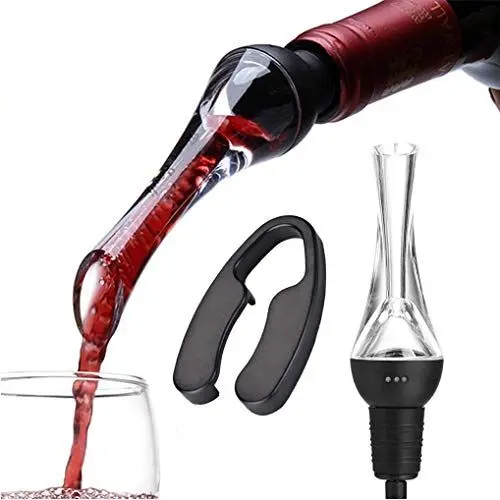 Produktbild: LONJY weinbel¨¹fter ausgie?er- Tropffreie Olecranon Weindekanterflasche Universalaufsatz Dekantierauslauf Bel¨¹ften Sie Ihren Wein in Portionen, wenn Sie ihn mit einem Weinfolienschneider einf¨¹llen