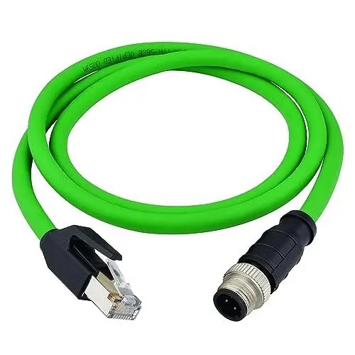 Produktbild: Lonlonty 8pin Xcode Stecker auf RJ45 Ethernet Kabel (8 Pin X-Code, 1m)