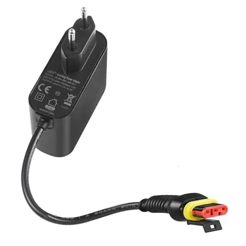 Produktbild: Lonnky 28V 1,3A Netzadapter für Husqvarna Automower 105, 115H, 305, 310, 315, 315X, 320, 330X, 405X, 415X, 420, 430X, Gardena 2016+, Sileno 2018+, McCulloch Rob R600 Rasenmäher, 20 cm