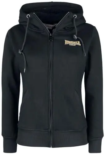 Produktbild: Lonsdale Damen Zennor Kapuzensweatjacke, Black/Gold, M EU