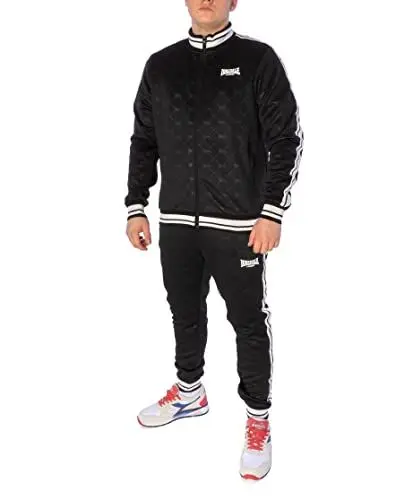 Produktbild: Lonsdale Herren Ashwell Trainingsanzug, Black/White, L
