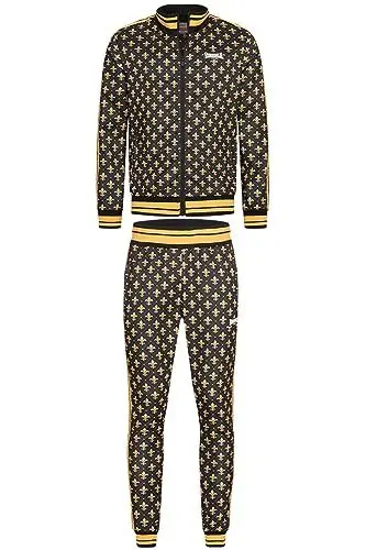Produktbild: Lonsdale Herren Boswall Trainingsanzug, Black/Yellow/White, M EU