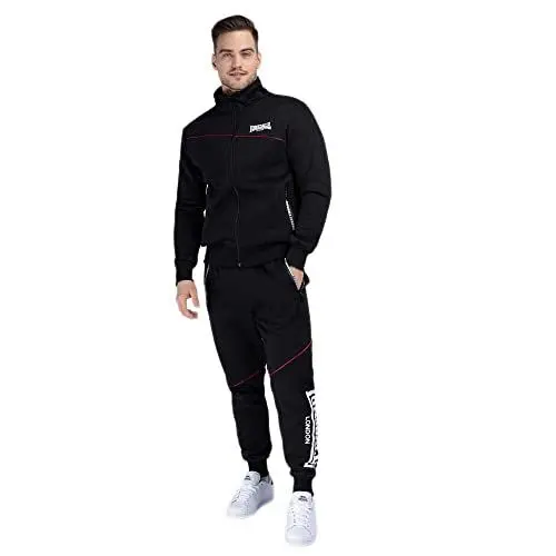 Produktbild: Lonsdale Herren Traininganzug normale Passform GEDDINGTON, Black, L, 113982