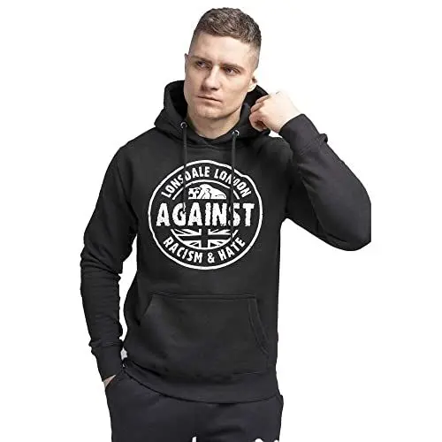 Produktbild: Lonsdale LINFORD Herren Kapuzensweatshirt schmale Passform, Black, S