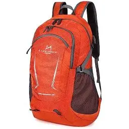 Produktbild: Loocower 45L Leichte Packable Reiserucksack Wanderrucksack, Multifunktionale Tagesrucksack, Faltbare Camping Trekking Rucksäcke, Utra Leicht Outdoor Sport Rucksäcke Tasche-Orange
