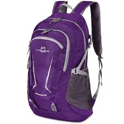 Produktbild: Loocower 45L Leichte Packable Reiserucksack Wanderrucksack, Multifunktionale Tagesrucksack, Faltbare Camping Trekking Rucksäcke, Utra Leicht Outdoor Sport Rucksäcke Tasche-Purple