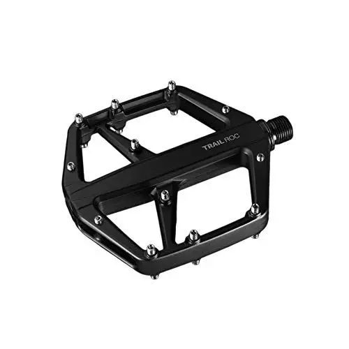 Produktbild: LOOK Cycle - Geo Trail ROC MTB Pedale - Aluminium Fahrrad Mit Stahl Pins - Zuverlässigkeit, Komfort und Langlebigkeit - Hochleistungs Flat Mit Anti-Rutsch Oberfläche, Schwarz