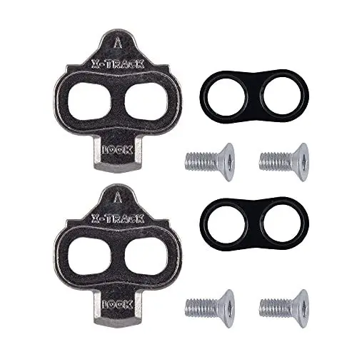 Produktbild: LOOK Cycle - X-Track Cleats - Unidirektionaler Ausstieg - Ultrakompakt - Leichtgewicht - Winkelfreiheit 6 ° - Cleats für MTB, Schotter oder Stadtfahrten.