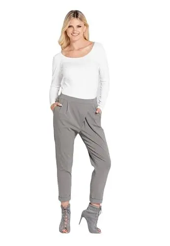 Produktbild: LOOK made with love Damen-Zigarettenhose 415-4 Irene hellgrau XL