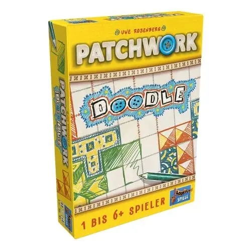 Produktbild: Lookout, Patchwork Doodle, Familienspiel, Legespiel, 1-6 Spieler, Ab 8+ Jahren, 20+ Minuten, Deutsch